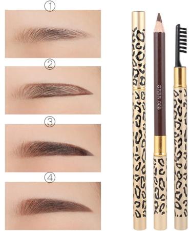 Baluue 2pcs Eyebrow Pen with Brush Eyebrow Pencil Long Lasting Waterproof Eyebrow Makeup Brown #5 1 count (Pack of 1) Marrom 5 - Buy Online on GoSupps.com