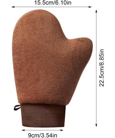 Tanning glove double sided fake tan glove velvet tanning glove velvet applicator fake tan glove with nonslip elastic wrist and thumb for mousse - Buy Online on GoSupps.com