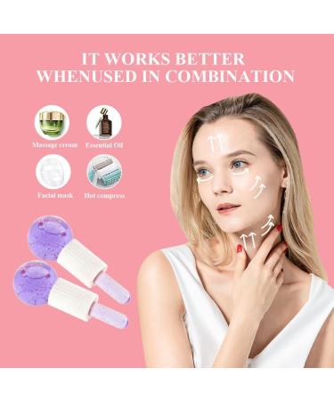 Face Ice Globes- Perfect Beauty Tool to Reduce Puffiness and Redness Ice Globes for Face- Brighten Skin & Enhance Your Natural Glow Facial Ice Globes -Tighten Skin and Reduce Fine Lines Purple - Buy Online on GoSupps.com
