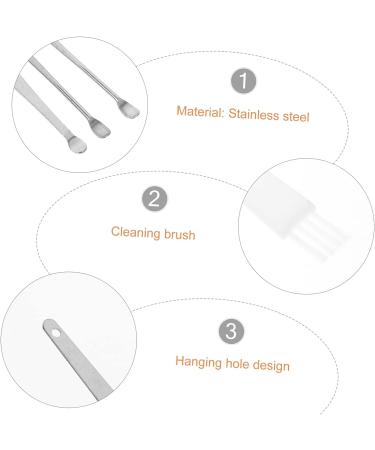4-Piece Ear Cleaning Tool Set | Ear Pick, Ear Wax Remover, Ear Scraper | Silver Kit - Buy Online on GoSupps.com