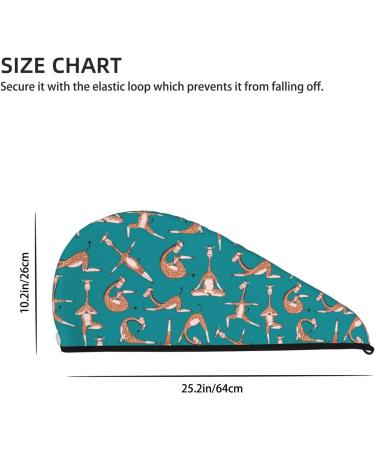 Premium Hair Towel Wrap - Quick Drying Towel Turban for Women | Giraffes Yoga Design - Buy Online on GoSupps.com