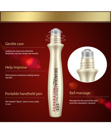 BIOAQUA Gold Essence Collagen Eye Cream | Anti Dark Circle Wrinkle Repair | Plant Extracts | Moisturizing Eye Treatment - Buy Online on GoSupps.com
