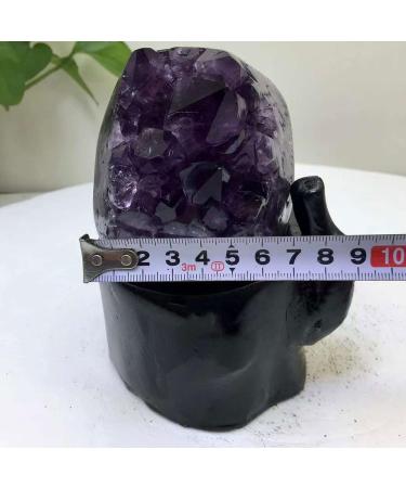 Natural Amethyst Quartz Cluster 2.64 LBS Crystal Stone Geode Druzy Specimen Purple IrregularCrystals Stones for Reiki Home Decoration - Buy Online on GoSupps.com