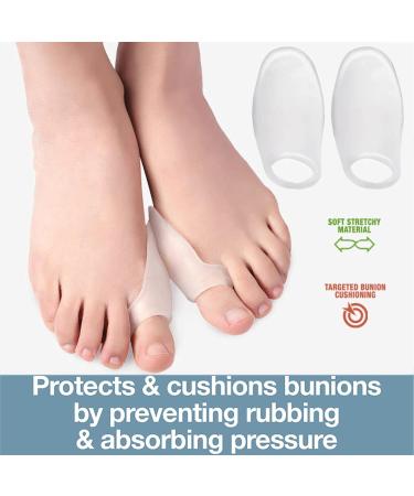 HAOSEM Gel Bunion Corrector & Protector | 2pcs Pain Relief Bunion Pads for Friction & Pressure - Buy Online on GoSupps.com