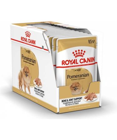 Royal Canin Pomeranian Adult | 12 x 85 g | Complete Food for Dogs (Mousse) | for Adult and Senior Spitz | From 8 Months | Adapted mineral content