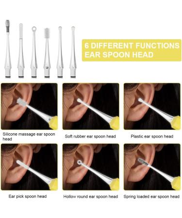 2 Pack Baby Nose and Ear Cleaner - Safe Booger and Wax Removal Tool with Light - Nose Tweezers for Infants, Toddlers, Adults (Yellow) - Buy Online on GoSupps.com