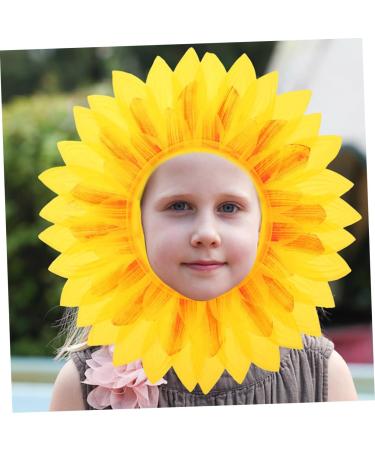 Alipis 2pcs Sunflower Headgear Sunflower Headdress Sunflower Hat Hood Daisy Crown Child Silk Cloth Prom - Buy Online on GoSupps.com