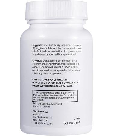 Enuvia Carb Blocker with Vitamin C - Plant-Based Carb Management Formula for Keto Diet - 60 Capsules - Buy Online on GoSupps.com
