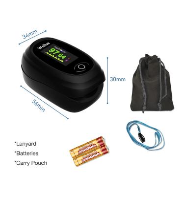 Wellue Bluetooth Fingertip Pulse Oximeter - Monitor Blood Oxygen & Pulse Rate | Free App Included - International Shipping - Buy Online on GoSupps.com