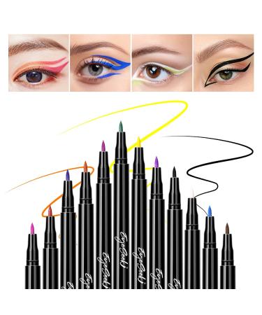 EYESEEK 3PCS Liquid Eyeliner,Waterproof Eyeliner No-Skip Eye Liner