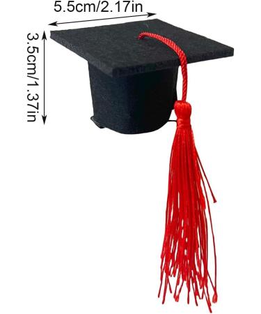 Graduation Hat Insert | 3D Doctoral Hat | Graduation Hat Hairpins Hat Inserts Graduation Accessories for Women Men Red - Buy Online on GoSupps.com