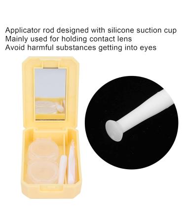 Anggrek Portable Contact Lens Kit with Cleaner | Travel Case & Applicator Rod - Yellow & Orange - Buy Online on GoSupps.com