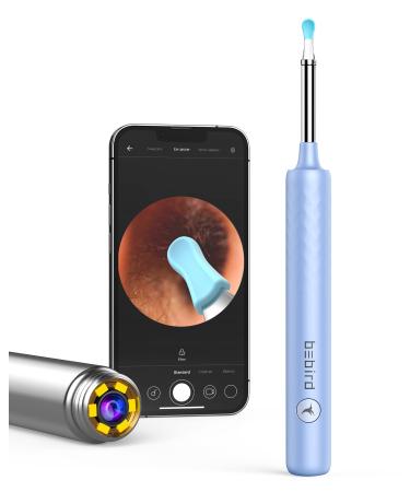 Ear Wax Removal  BEBIRD Ear Wax Removal Tool Kit with 300W Pixel Ear Camera Otoscope  Ear Cleaner with 2 Food-graded Silicone Ear Spoon  Visible Earwax Removal Kit  Micro Ear Scope for Ear Pick  Blue