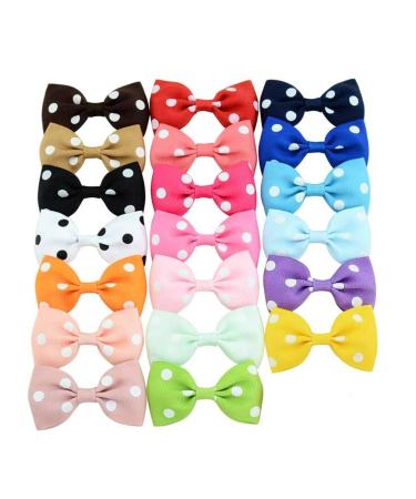 Frcolor 20pcs Bowknot Dog Hair Siege with French hair clip patting dab pet pet puppy yorkie teddy care for children children Christmas size M
