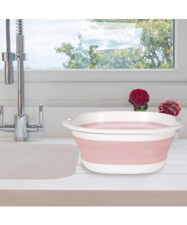 Wash Basin Dish Tub Portable Sink Foldable Dish Tub for Washing Dishes Camping Hiking and Home Portable Washing Pink Medium - Buy Online on GoSupps.com