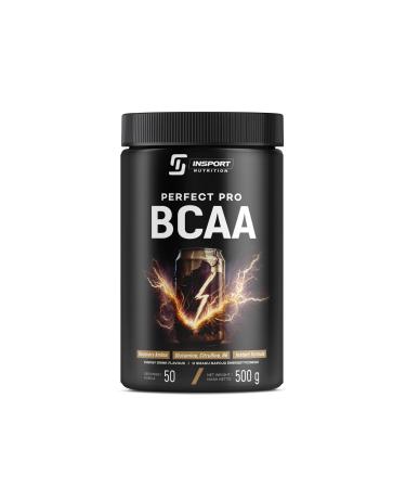 BCAA PERFECT PRO - Suppl ment Sportif Professionnel - L-Glutamine - Vitamine B6-50 Portions - 500g Poudre - Go t: (Energy Drink)