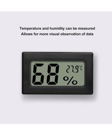 Buy Black LCD HD Digital Thermometer Hygrometer - Accurate Indoor Temperature & Humidity Meter - Buy Online on GoSupps.com