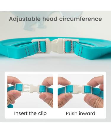 Funupup Adjustable Dinosaur Shower Hood for Kids | Baby Hair Wash Shield Visor for Eyes & Ears - Blue - Buy Online on GoSupps.com