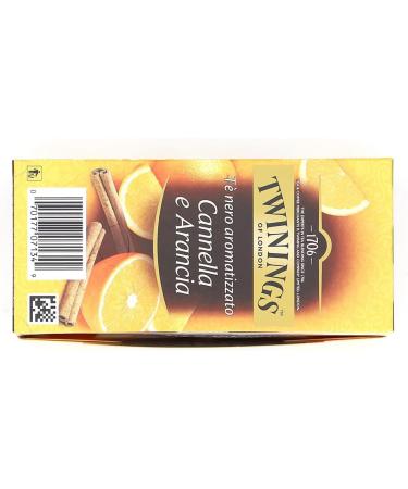  Italian Gourmet E.R. Twinings Cinnamon and Orange Flavored Black Tea Black Tea with Cinnamon and Orange Pack of 25 Filters + Italian Tin Gourmet Tomato Pulp 400 g - Buy Online on GoSupps.com