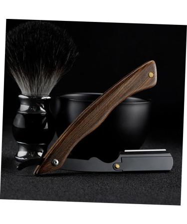 Best Eyebrow & Beard Trimming Shaver for Men - Foldable Rosewood & Stainless Steel Razor Blades - Portable Mustache Tool - Buy Online on GoSupps.com
