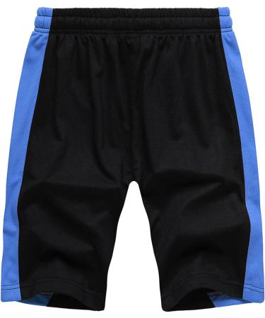 Ronony Men's Quick Dry Breathable Sports Shorts - Athletic Gym & Running Pants with Pockets - M 001#Blue - Buy Online on GoSupps.com