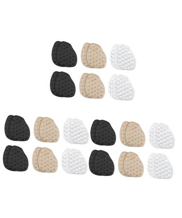 FOMIYES 18 Pairs High Heels Forefoot Pad Forefoot Cushions Pads High Heel Cushion Pads Foot Back Liner High Heel Pads Women Metatarsal Pads Damping Half Size Pad Flannel