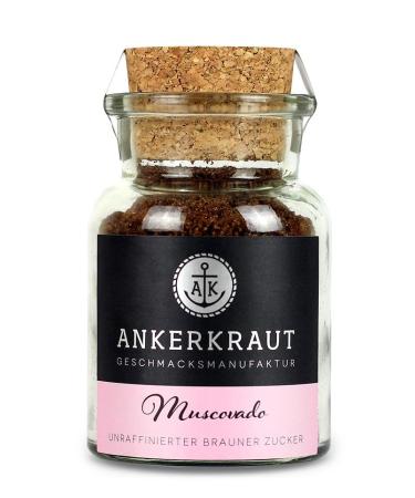 Ankerkraut Muscovado Sugar brown whole cane sugar 90g in a cork glass