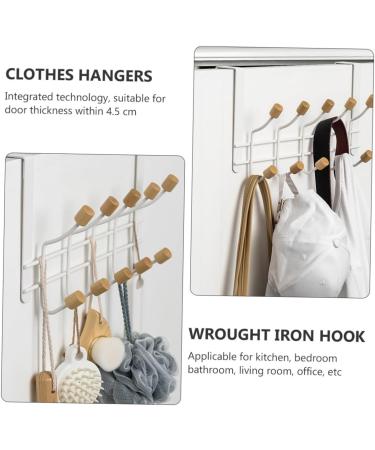 Mikikit 2 Pcs 1 Wall Hanging Hook Hanger Scarf Hanger Door Coat Hanger Multipurpose Door Hooks Hang a Hat - Buy Online on GoSupps.com