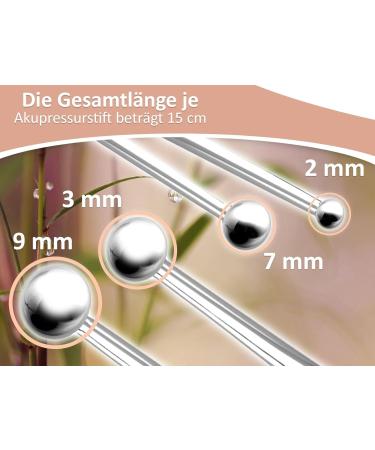 Point Finder Acupressure Pen Set - 6/9-1/2 mm Massage Pen & Acupuncture Stick for Natural Pain Relief - Buy Online on GoSupps.com