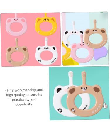 Minkissy Baby Toothbrush & Tongue Cleaner - Soft Bristle Cartoon Kids Toothbrush Set for Infants - Eco-Friendly Anti-Drop Design - Buy Online on GoSupps.com