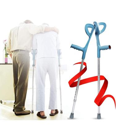 Forearm Crutches Adjustable Forearm Crutch Axillary Crutches Adult Aluminum Alloy Height Adjustable Crutch with Handles Lightweight Walking Aid Singlewalking Stick Lightweight Arm Crutch Journey - Buy Online on GoSupps.com