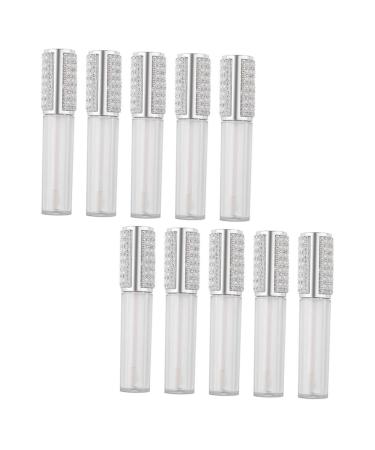 jojofuny Lot de 10 Tubes Vides pour Gloss 5 Ml en Verre Transparent Mini-Flacons pour Rouge L vres et Soin des L vres pour Fabrication Maison et Usage Cosm tique