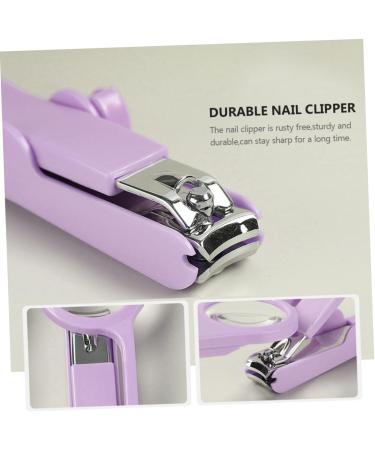 minkissy 1pc Nail Clippers Nail Cutters Men Trimmer Fingernails Clippers Pet Nail Clipper Nail Trimmer for Baby Nail Shears Toenails Clippers Slicer Stainless Steel Portable Purple Man 15*4.5*1.6cm Purple - Buy Online on GoSupps.com