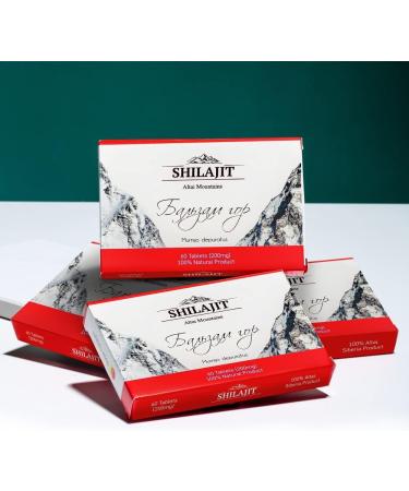 Shilajit Mumiyo Altai Mountain Balm 60 tablets of 0.2 g 100% NATURAL Product - Buy Online on GoSupps.com