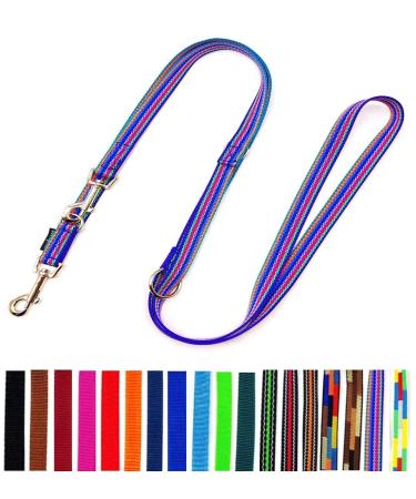 Dog linen Doppeleine adjustable 2m / 2.40m / 2.80m / 3.50m / 5m large dogs 20mm / 25mm (Florida (7 colored) 20mm 2.00m) Florida (7 colored) 20mm 2.00m