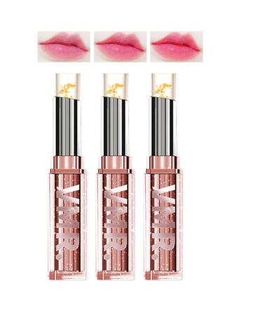 Lot de 3 rouges l vres magiques avec changement de couleur cristal dor longue dur e hydratant pour femme