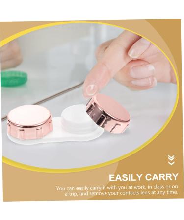 Lalafina 2 Set Mirror Color Contact Lens Case - Storage Container for Travel | Eye Accessories - Buy Online on GoSupps.com