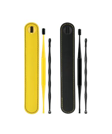 Spiral Earwax Remover Silicone Earplugs Earwax Cleaning Tool Reusable Earwax Removal Safe and Painless Portable Soothing Itching Suitable for Elderly Children Adults (Two Sets)