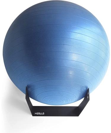 Meollo Wall Bracket for Pilates Ball - 100% Carbon Steel - Black - 2 Units | Fitness Yoga Balance Physiotherapy & Pregnancy - Buy Online on GoSupps.com