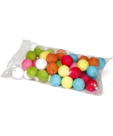 50 Colored Cotton Balls - 20mm Decorative Craft Supplies for All Occasions | International Shipping Available - Buy Online on GoSupps.com