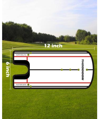 THIODOON Golf Putting Alignment Mirror - 12x6 inches - Training Aid for Beginners - Buy Online on GoSupps.com
