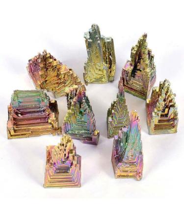 Home 1pcs Natural Bismuth Tower Metal Pyramid Stones Gemstone Reiki Stone Collection Home Decor Crystals Full of Texture (Size : 10-20g) - Buy Online on GoSupps.com