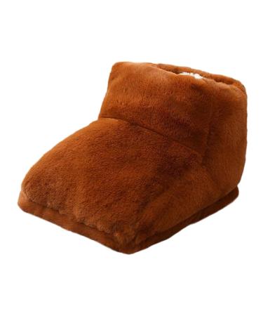 Besreey heated foot warmer full wrap foot warmer thickened |Non -slip foot warmers rechargeable foot warmers for feet men and women at home brown