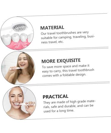Mobestech Children's Portable Toothbrush Set - 2PC Mini Travel Soft Bristle Toothbrushes for Kids & Adults | Perfect Hiking & Travel Companion - Buy Online on GoSupps.com