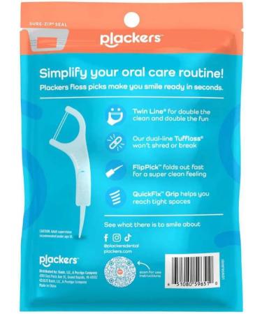 Plackers Twin-Line Flossers - Optimal Dental Care for Healthy Smiles | International Shipping Available - Buy Online on GoSupps.com
