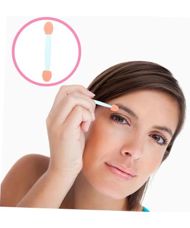 Gogogmee 100pcs Double Ended Eyeshadow Brush Makeup Tool Cosmetic Applicator Eyeshadow Stick Cosmetic Tool Double-sides Eye Brush Makeup Brush Sponge Brush Latex Sponge 6.5x1.3cm Blue - Buy Online on GoSupps.com