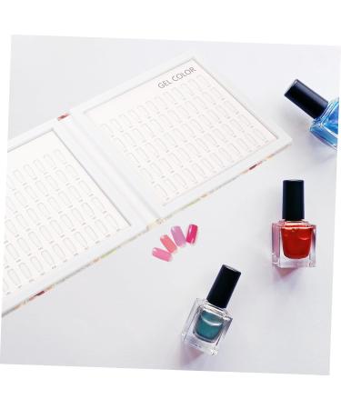 SOESFOUFU 1pc Nail Color Book U as Postizas Nail Polish Display Chart Nail Dip Powder Nail Gel Polish Display Nail Stuff Canning Kit 160-color Nail Color Plate White Canned Graphics Card The - Buy Online on GoSupps.com