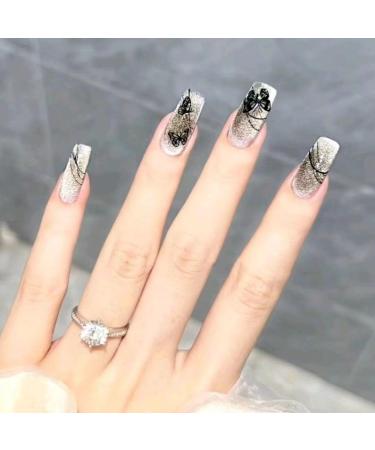 Temperament-enhancing manicure hand-wearing a new Chinese national style Mo Yun butterfly hand-manicure wearing a fake nails patch.(XS) - Buy Online on GoSupps.com