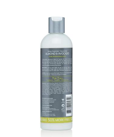 Buy Design Essentials Almond & Avocado Daily Hair Moisturizing Lotion - Nourishing Jojoba & Olive Oil 12 oz | International Shipping - Buy Online on GoSupps.com
