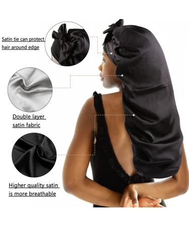 Extra Large Long Hair Braids Accessories: Greatremy Sleeping Silk Bonnet Scarf for Women - Buy Online on GoSupps.com